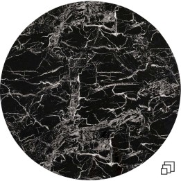Black marble effect tabletop - Schickeria - Kare Design