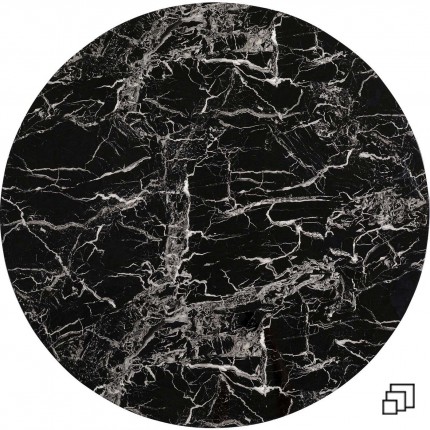 Tafelblad Schickeria marmerprint zwart Kare Design