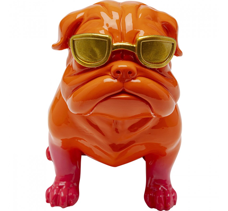 Woonaccessoires Fashion bulldog 17cm oranje Kare Design