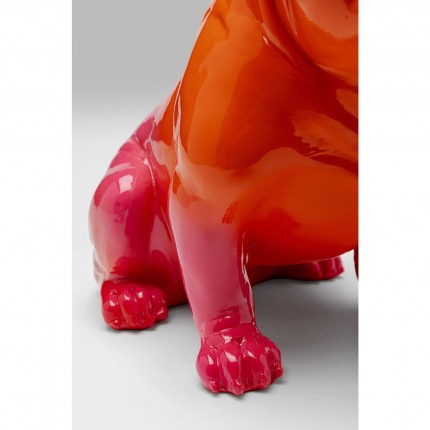 Decoratie Fashion bulldog oranje 17cm Kare Design