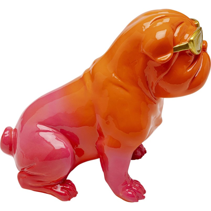 Figurine décorative Fashion Dog orange 17cm