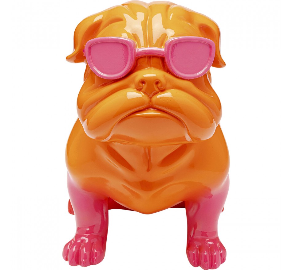 Deco Fashion bulldog 37cm pink Kare Design