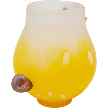 Vase chicken yellow 17cm Kare Design