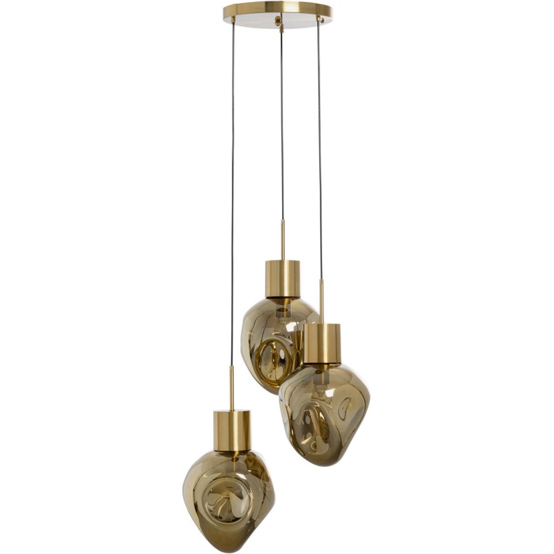 Suspension Supernova Amber Tre Ø45cm