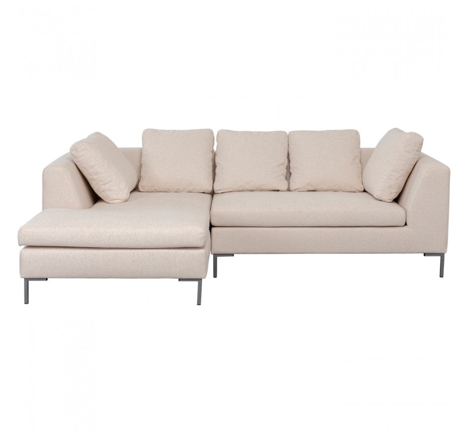 Hoekbank Gianna 250cm links creme Kare Design