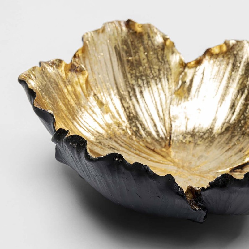 Coupe fleur dorée et noire - Kare Design