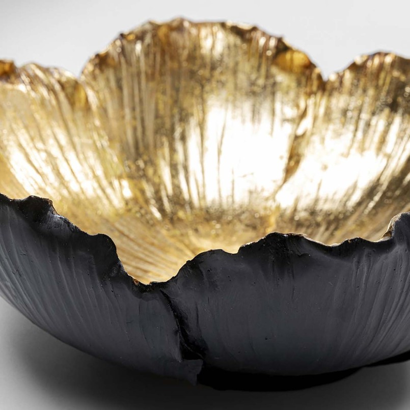 Coupe fleur dorée et noire - Kare Design