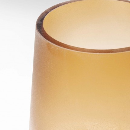 Vase Noble Ring amber matte 26cm Kare Design