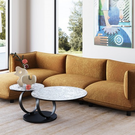 Corner Sofa left Gigi brown Kare Design