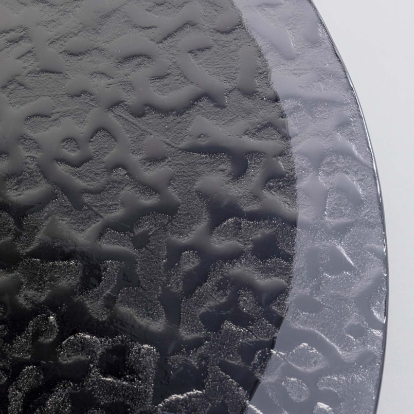 Salontafel van zwart structuurglas - Beverly Bubble - Kare Design