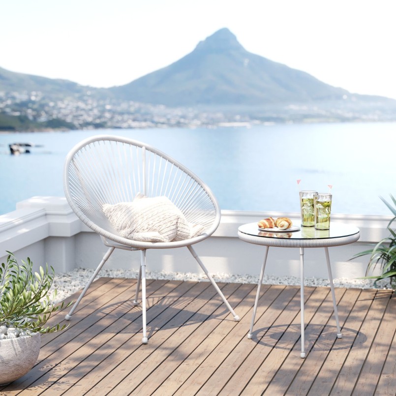 Ensemble Acapulco blanc (2-parts)