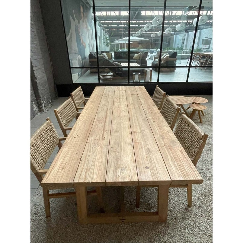 Table de jardin en teck recyclé - Ibiza - Kare Design