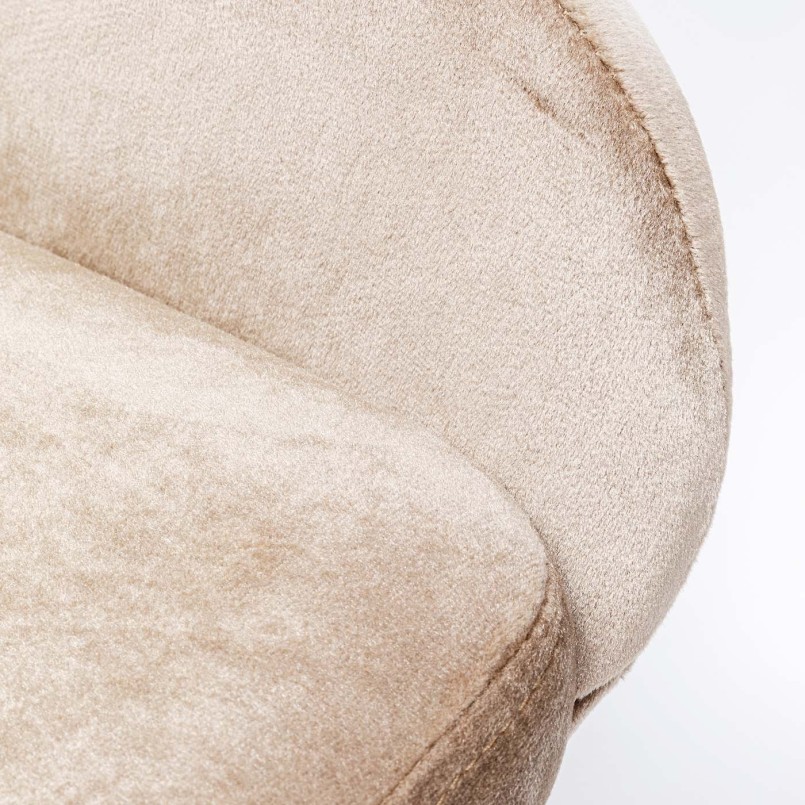 Chaise velours beige - East Side - Kare Design