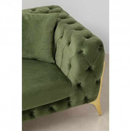 Sofa Bellissima 2-Zits fluweel groen Kare Design