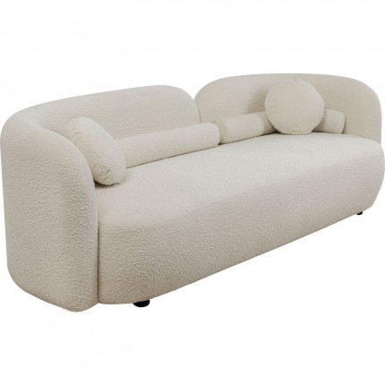 Sofa Kelly Boucle 3-Seater Cream Kare Design