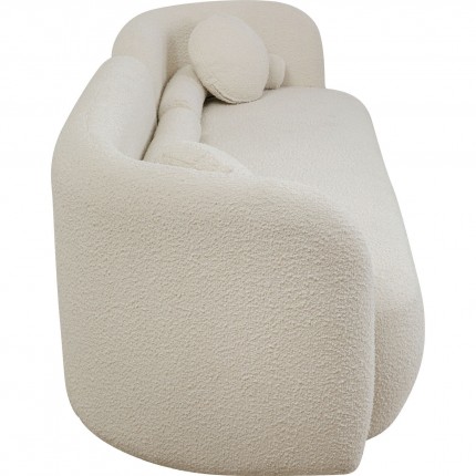 Sofa Kelly Boucle 3-Seater Cream Kare Design