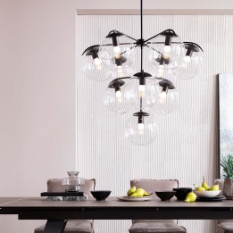 Zwarte industriële hanglamp - Lasmina - Kare Design