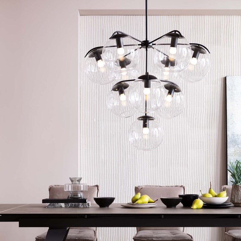 Suspension industrielle noire - Lasmina - Kare Design
