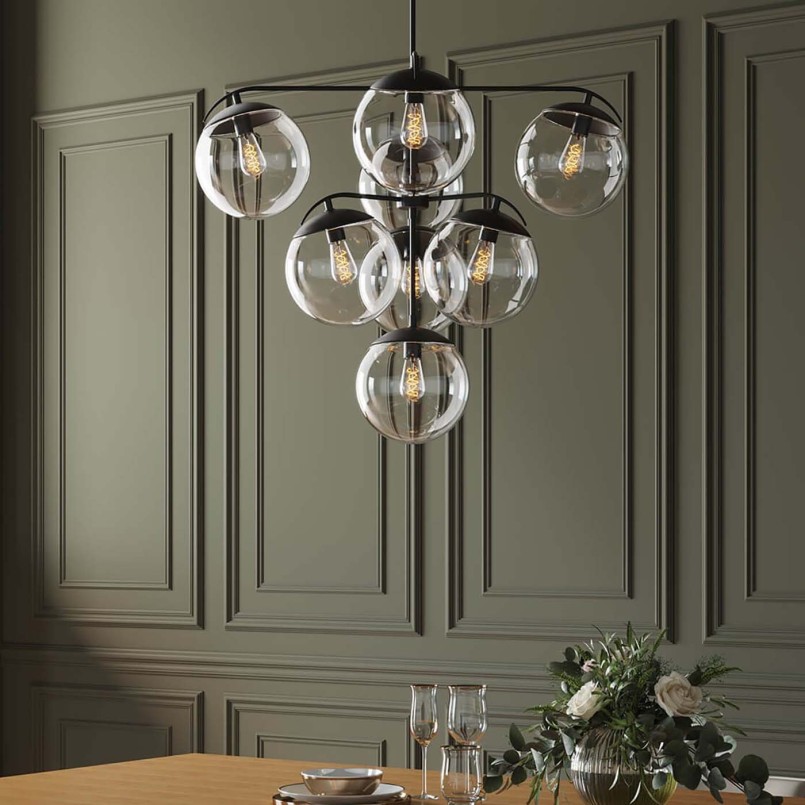 Suspension industrielle noire - Lasmina - Kare Design