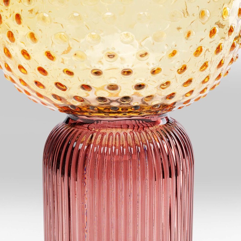 Geelroze glazen vaas - Marvelous Duo - Kare Design