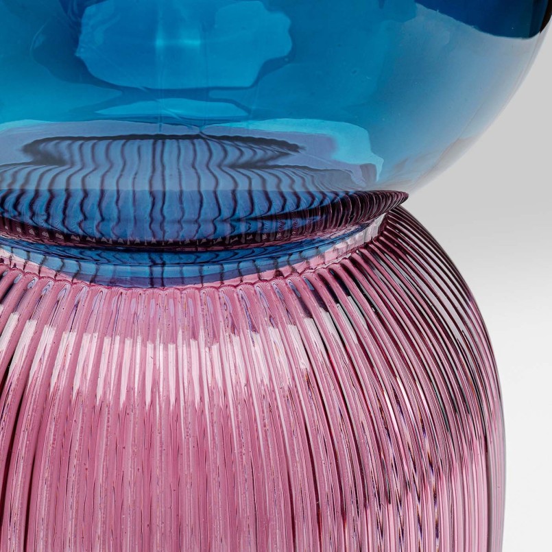 Glass vase pink blue - Marvelous Duo - Kare Design