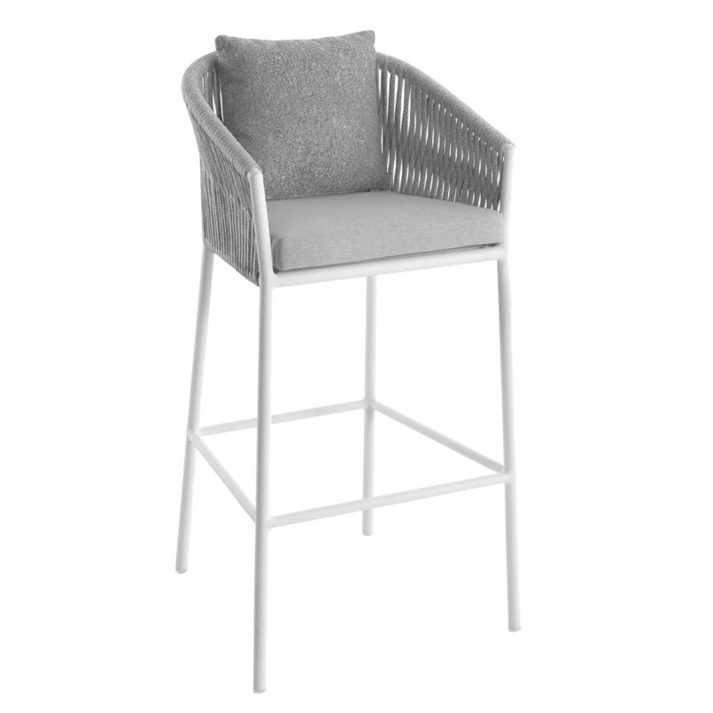 Chaise de bar blanche - Gabon - Gescova