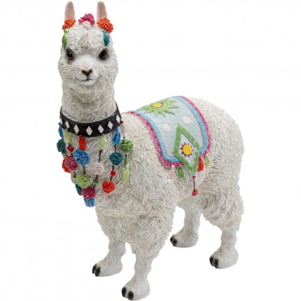 Decoratie wit alpaca kwastjes Kare Design