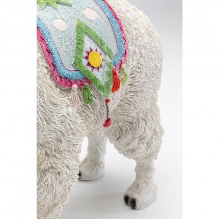 Decoratie wit alpaca kwastjes Kare Design