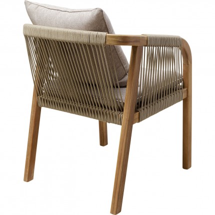 Outdoor chair with armrests Marbella Kare Design