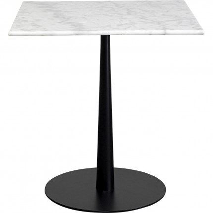 Table Bistrot Capri white marble 70x70cm Kare Design