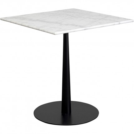 Table Bistrot Capri white marble 70x70cm Kare Design