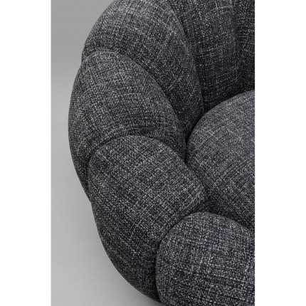 Draaifauteuil Peppo Bloom Melange zwart Kare Design