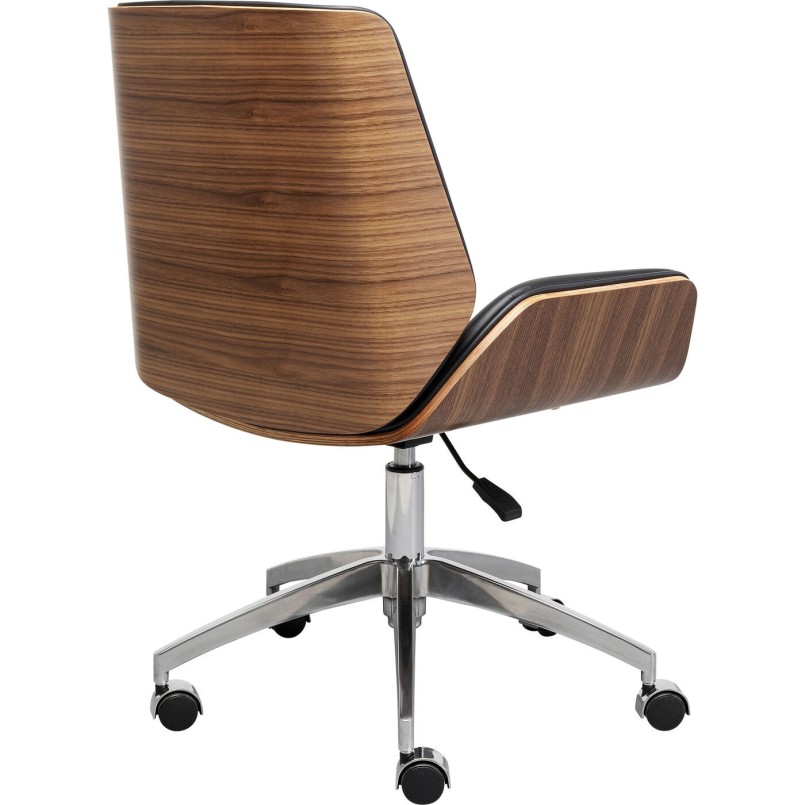 Chaise de bureau Rouven noire Kare Design