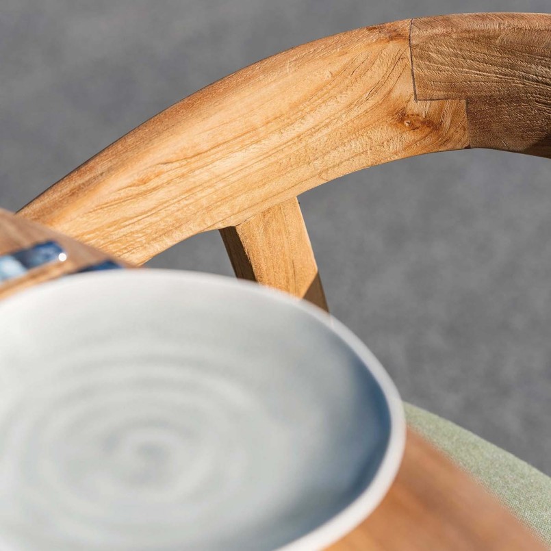 Ronde houten tuintafel - Java - Gescova