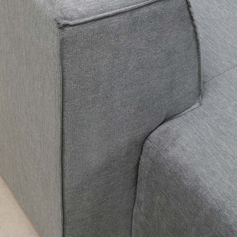 Canapé d'angle gauche en tissu gris - Infinity - Kare Design