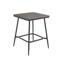 Table de jardin carrée gris anthracite - Basel - Gescova