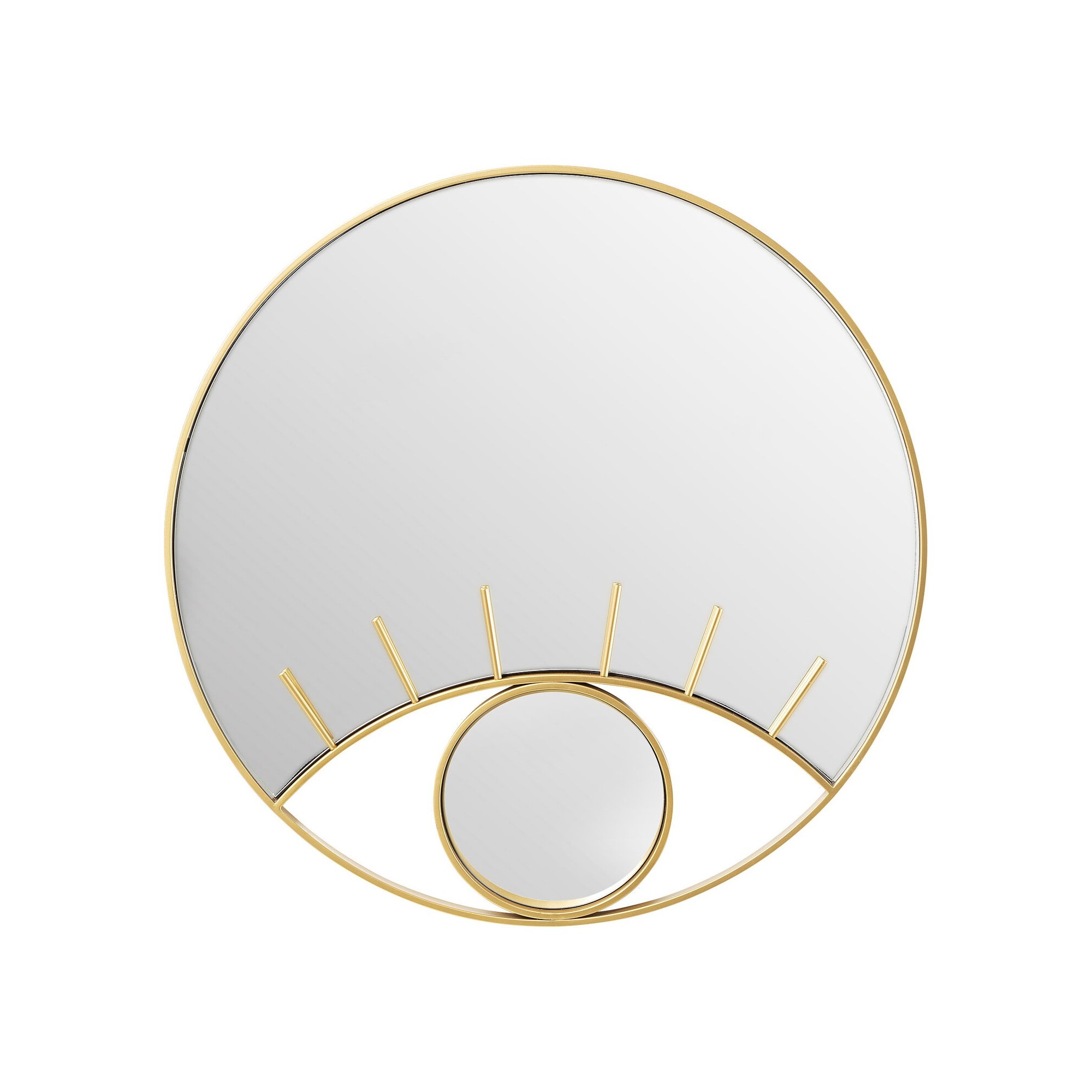Wall Mirror Occhi gold eye 100cm Kare Design