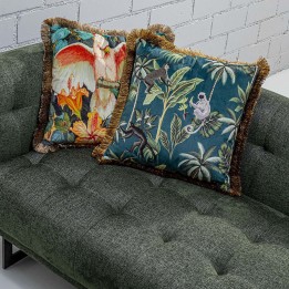 Tropical fringe cushion - Jungle Fever - Kare Design