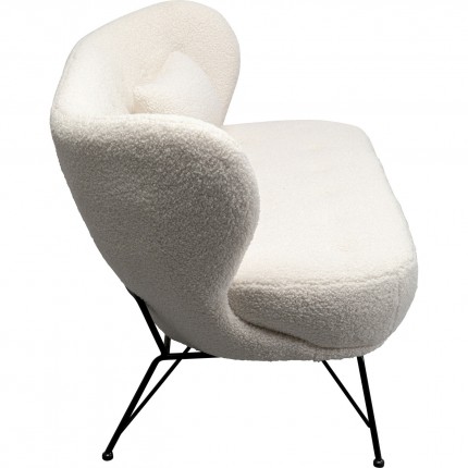 Sofa Jacky Teddy 2-Seater white Kare Design