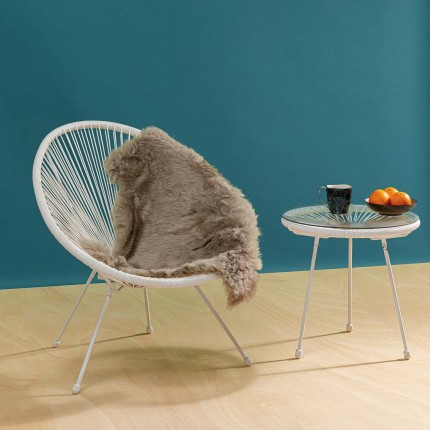 Lambskin Heidi 85x65cm grey Kare Design