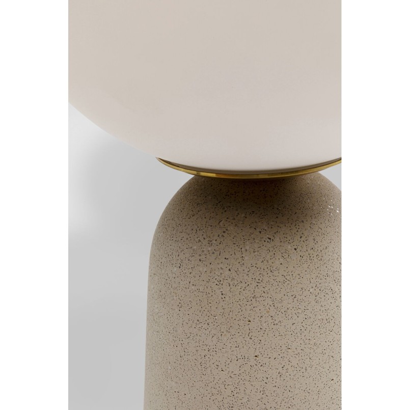 Lampe à poser Bollie beige 33cm