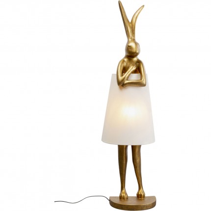 Vloerlamp Dier konijn goud 150cm Kare Design