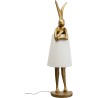 Lampadaire Animal Rabbit or/blanc 150cm