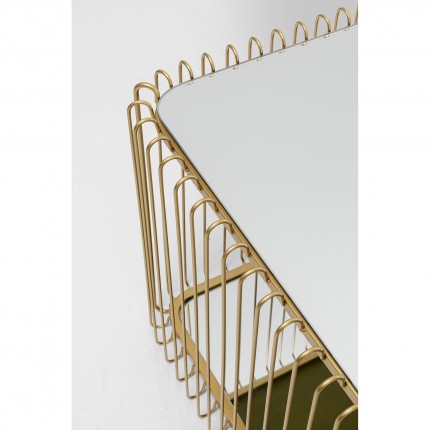 Salontafel Wire Double 120x60cm goud Kare Design