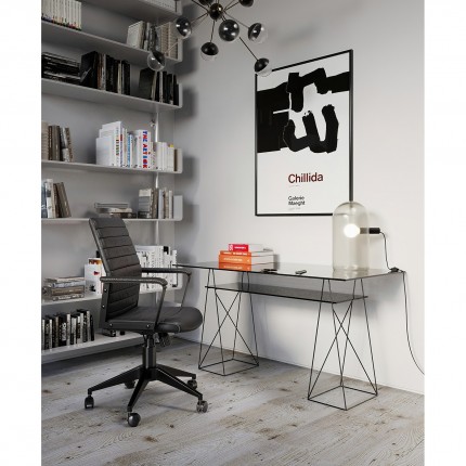 Desk base Polar black (2/set) Kare Design