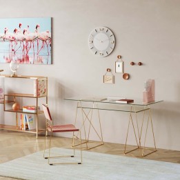 Verguld stalen bureaustandaards - Polar - Kare Design