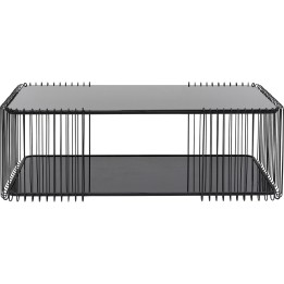 Table basse Wire Double noir 120x60cm