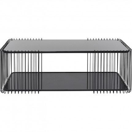 Salontafel Wire Double 120x60cm zwart Kare Design