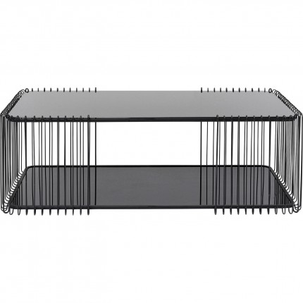 Salontafel Wire Double 120x60cm zwart Kare Design