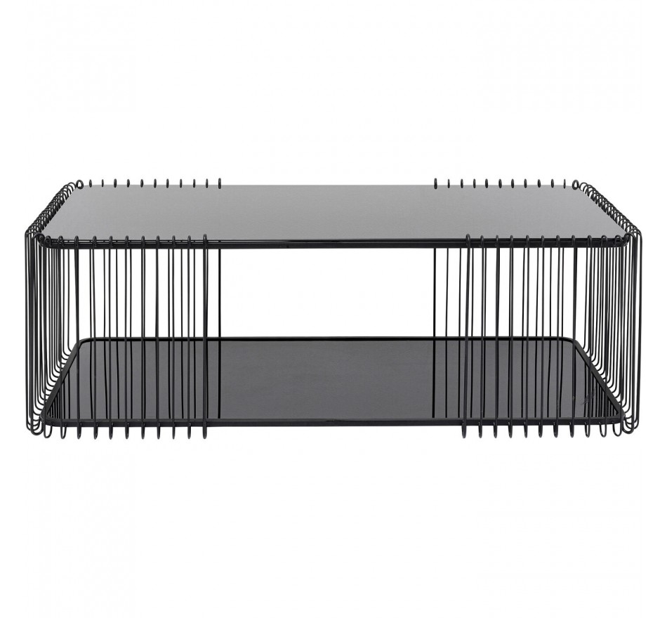 Salontafel Wire Double 120x60cm zwart Kare Design